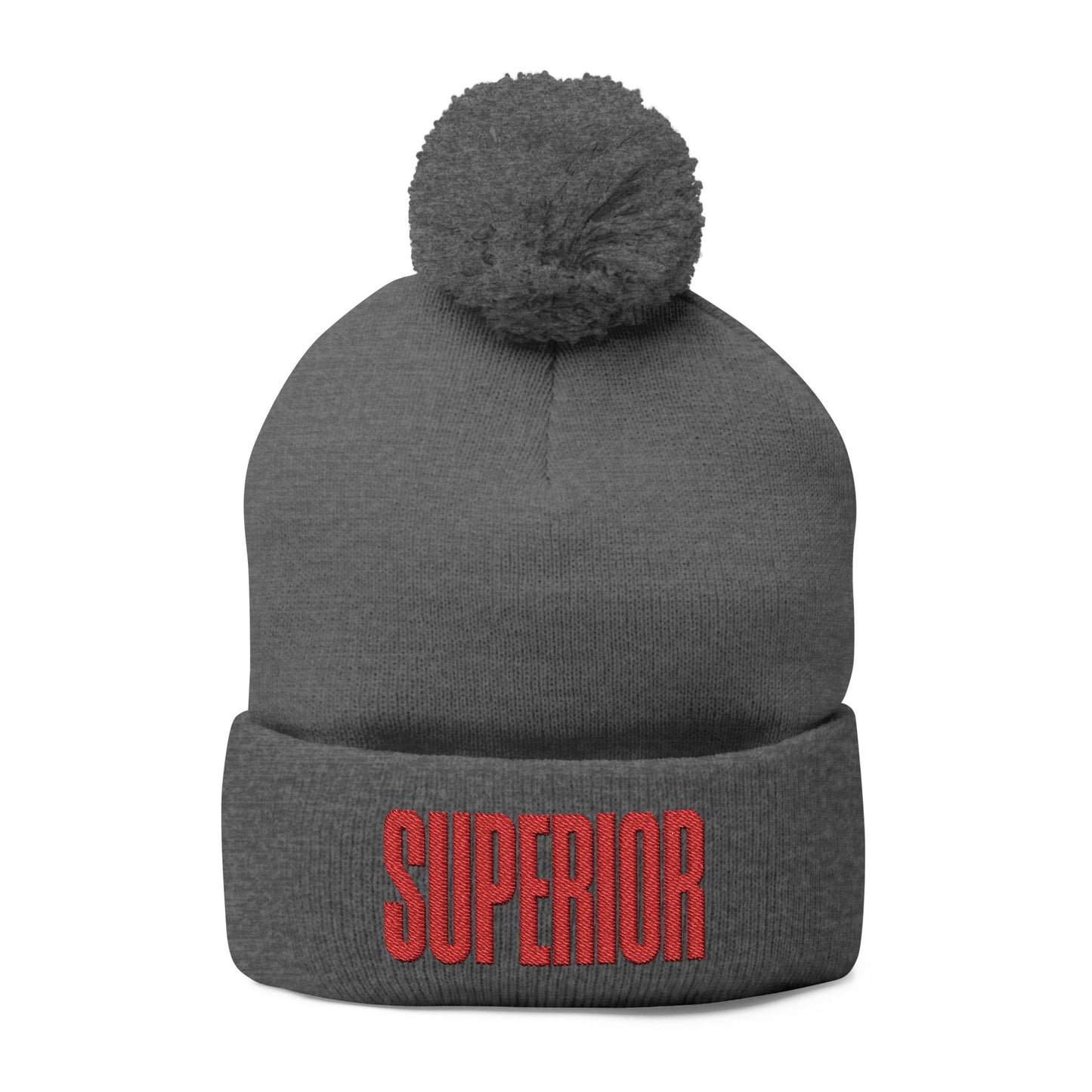 Lake Superior Pom-Pom Knit Cap (Embroidery)