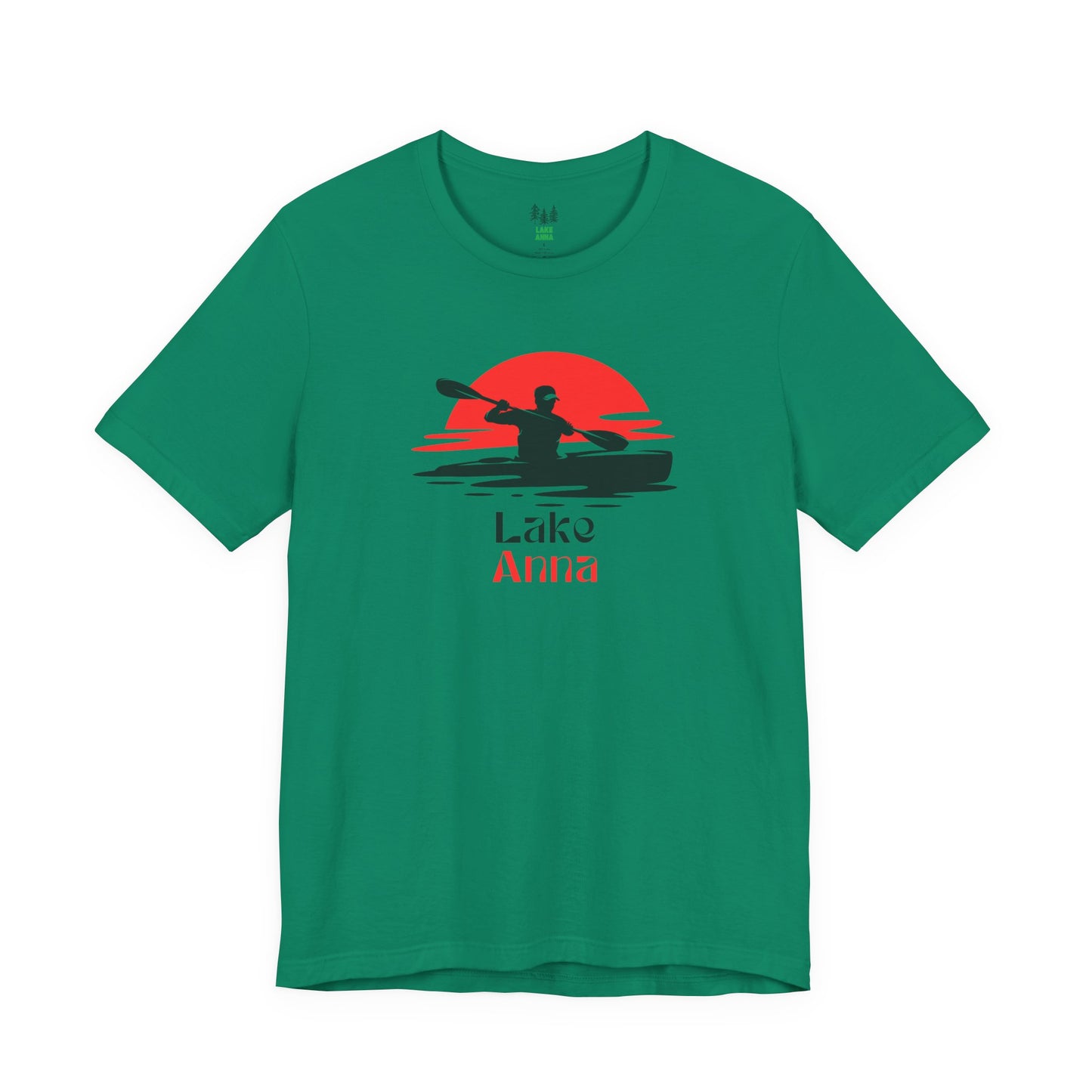 Lake Anna Tee - Kayaking Graphic Unisex Jersey Short Sleeve Shirt, Outdoor Adventure Gift, Summer Vibes, Lake Lover Apparel