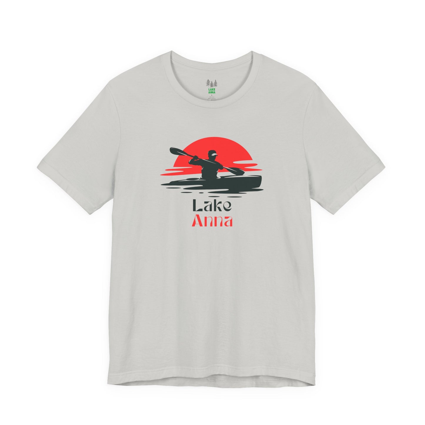 Lake Anna Tee - Kayaking Graphic Unisex Jersey Short Sleeve Shirt, Outdoor Adventure Gift, Summer Vibes, Lake Lover Apparel