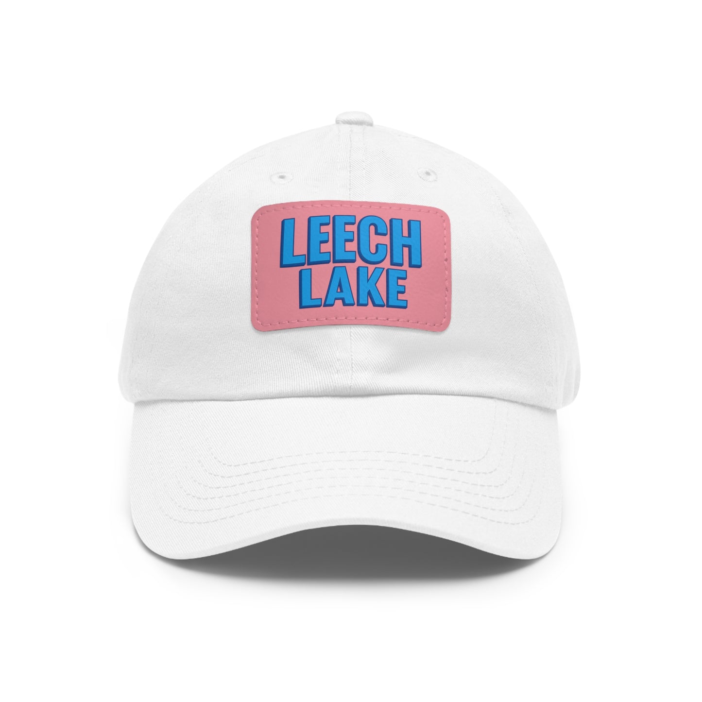 Leech Lake Dad Hat with Leather Patch (Rectangle)