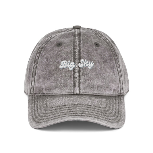 Big Sky Vintage Embroidered Cap, Stylish Baseball Hat, Trendy Sun Hat, Gifts for Him/Her, Casual Outdoor Accessory