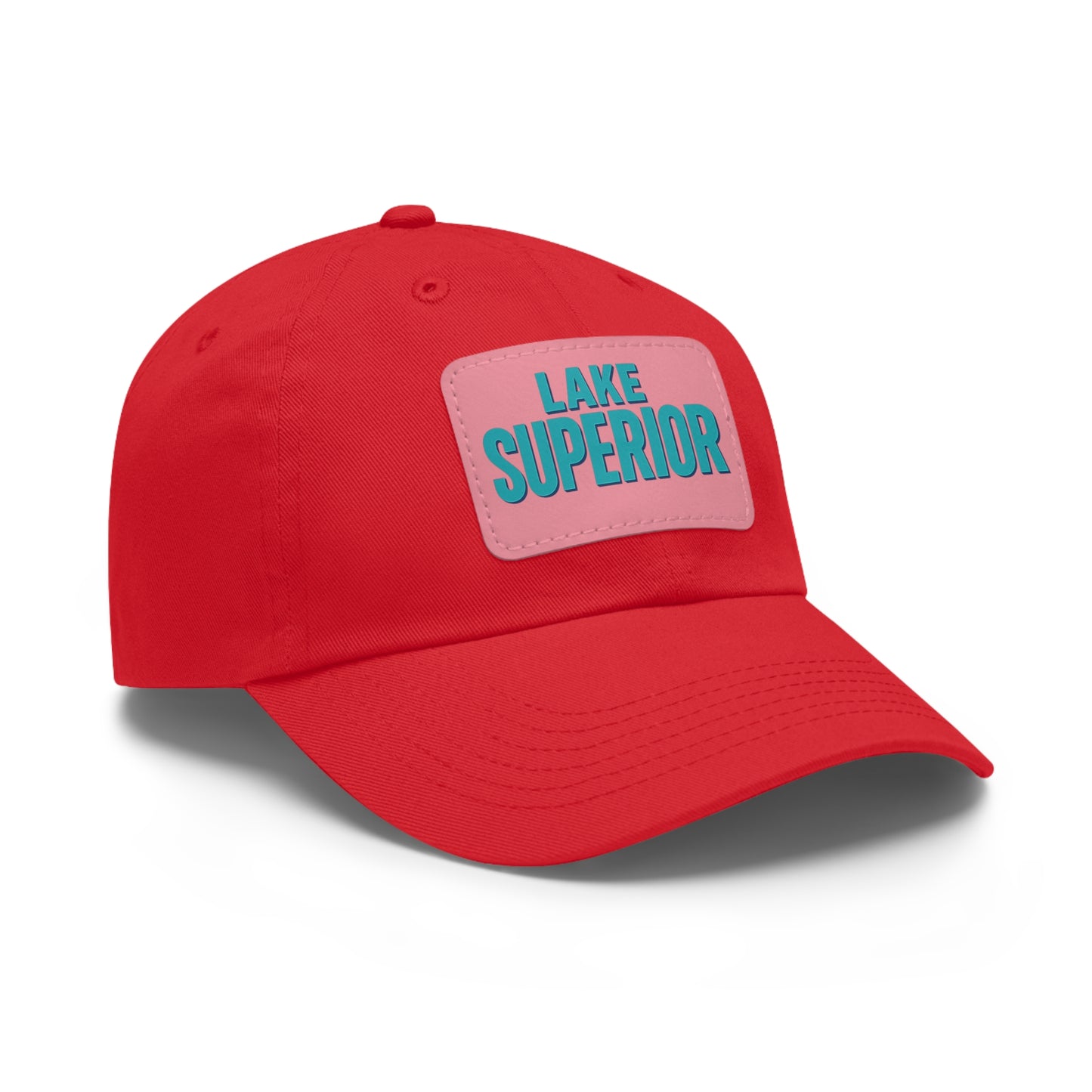 Lake Superior Dad Hat with Leather Patch (Rectangle)