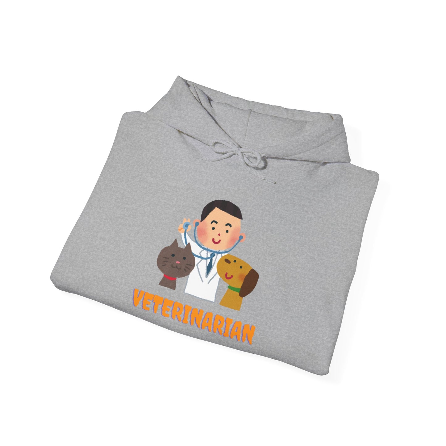 Veterinarian Hooded Sweatshirt, Animal Lover Gift, Cute Vet Apparel, Pet Owner Hoodie, Perfect for Birthdays, Animal Shelter Support
