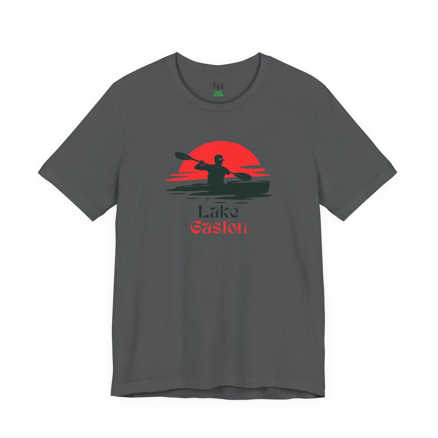 Lake Gaston Tee - Kayaking Graphic Unisex Jersey Short Sleeve Shirt, Outdoor Adventure Gift, Summer Vibes, Lake Lover Apparel