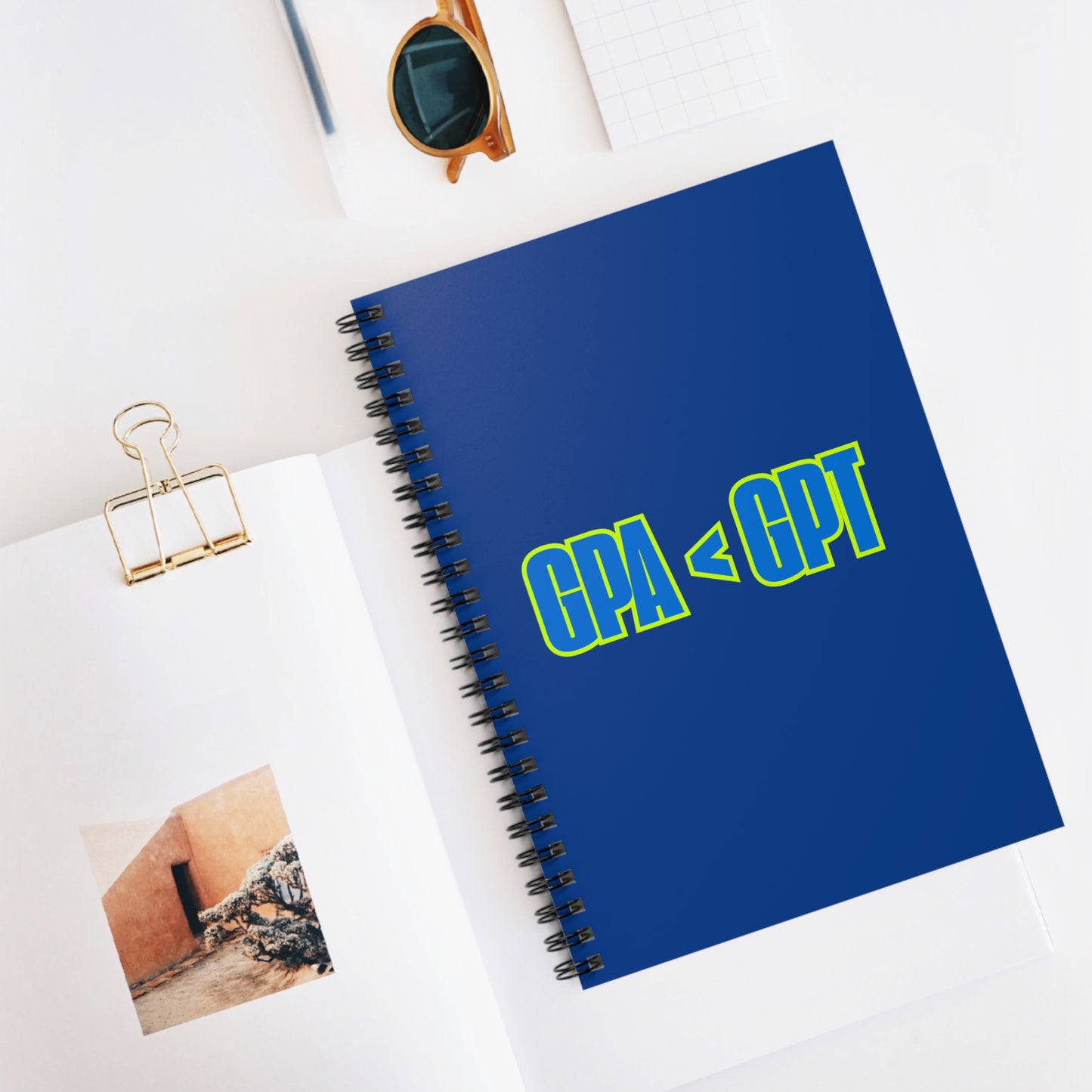 GPA < GPT Spiral Notebook for Students College Supplies, Study Notes, Journals, Gift for Students