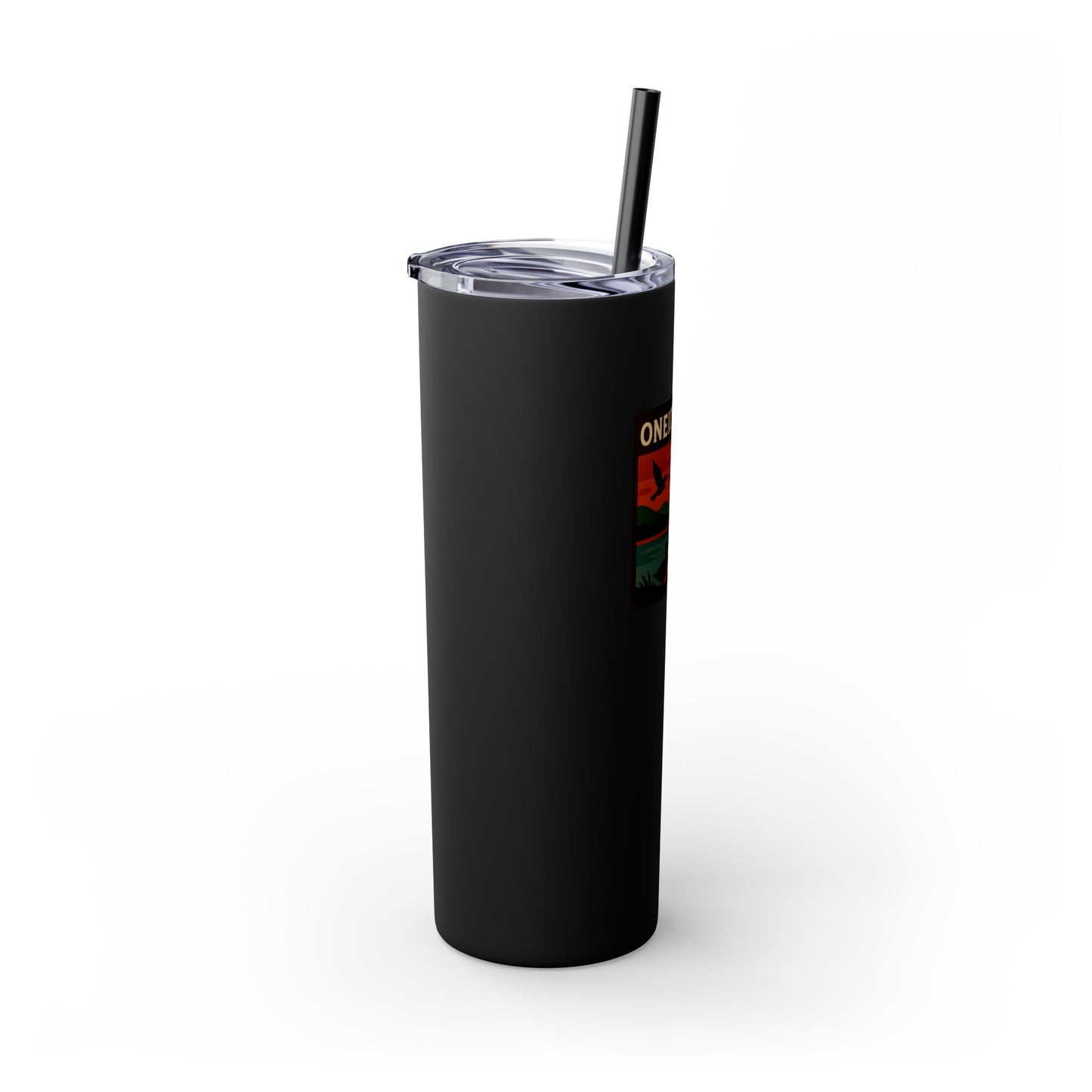 Oneida Lake Skinny Tumbler - 20oz Travel Mug, Eco-Friendly Drinkware for Adventurers, Ideal for Camping, Picnics, and Daily Hydration
