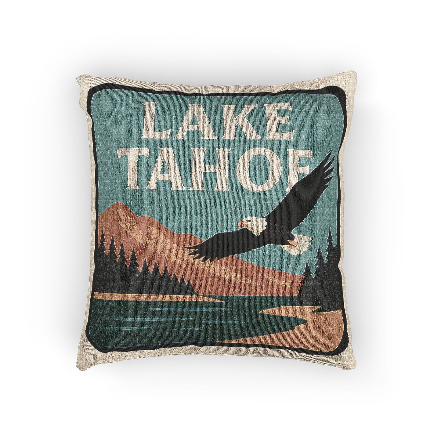 Lake Tahoe Woven Pillow