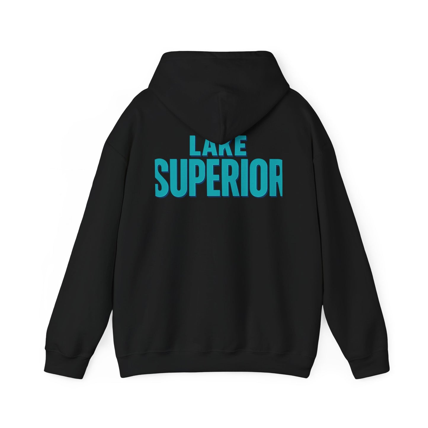 Lake Superior Hoodie, Cozy Casual Wear, Unisex Sweatshirt, Lake Lover Gift, Outdoor Adventure Apparel, Summer Retreat Fashion
