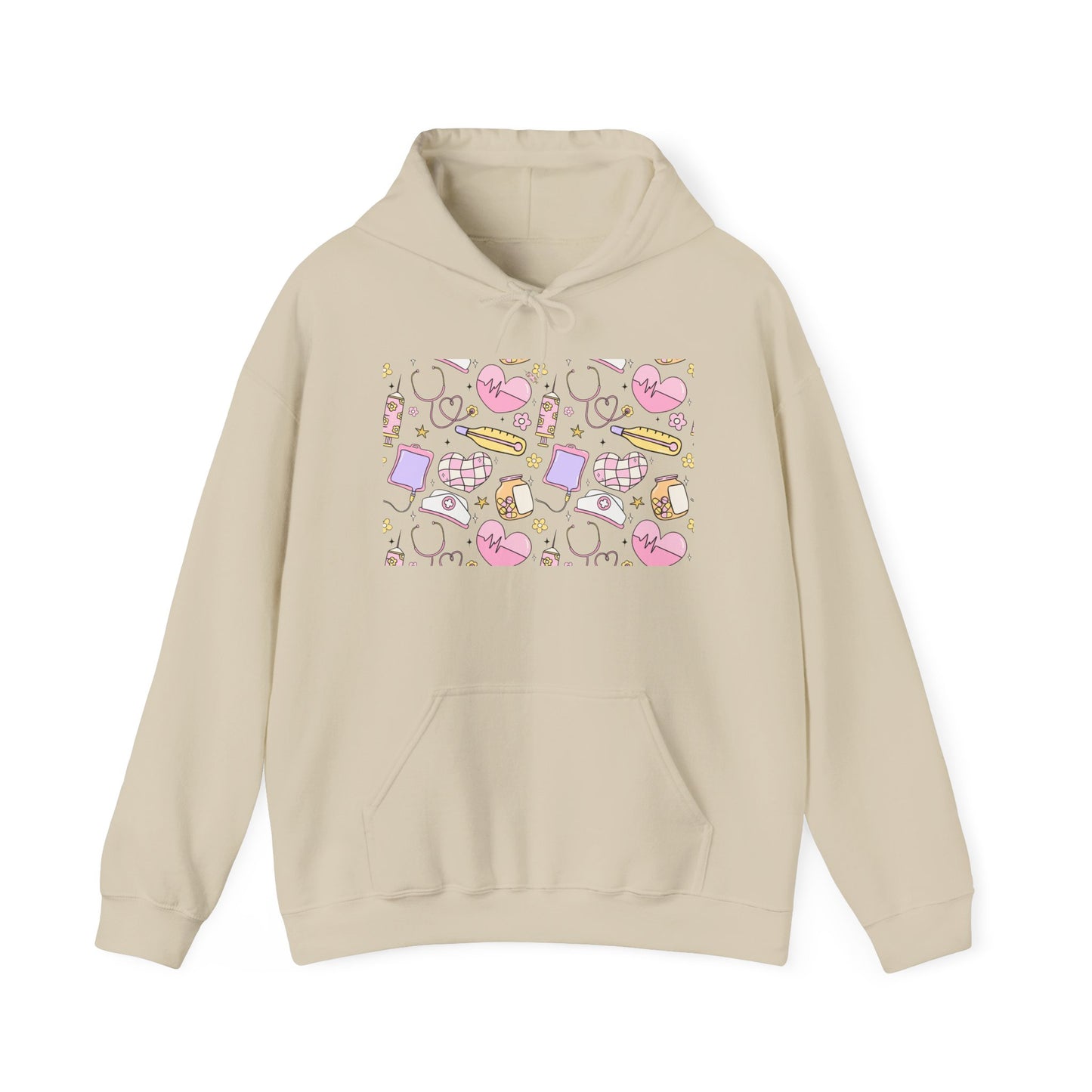 Nurse Cute Foodie Graphic Sweatshirt, Cozy Food Lover Pullover, Trendy Unisex Hoodie, Gift for Foodies, Cute Casual Wear