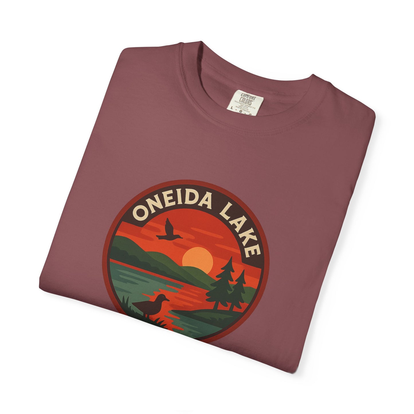Oneida Lake Unisex T-Shirt, Casual Graphic Tee, Nature Lover Gift, Outdoor Adventure Shirt, Vacation Souvenir, Summer Wear