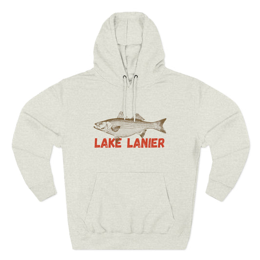 Lake Lanier Fishing Fleece Hoodie | Cozy Outdoor Style, Perfect Gift for Fishing Lovers, Summer & Winter Essentials, Lake Life Apparel