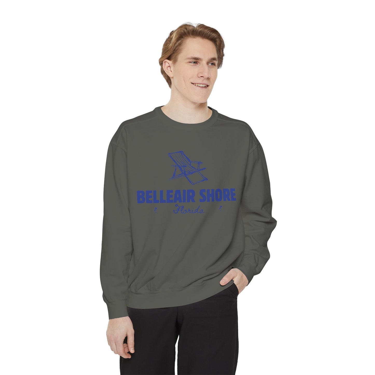 Belleair Shore Unisex Sweatshirt, Cozy Beach Vibes, Perfect Summer Gift, Florida Apparel, Relaxed Style for All