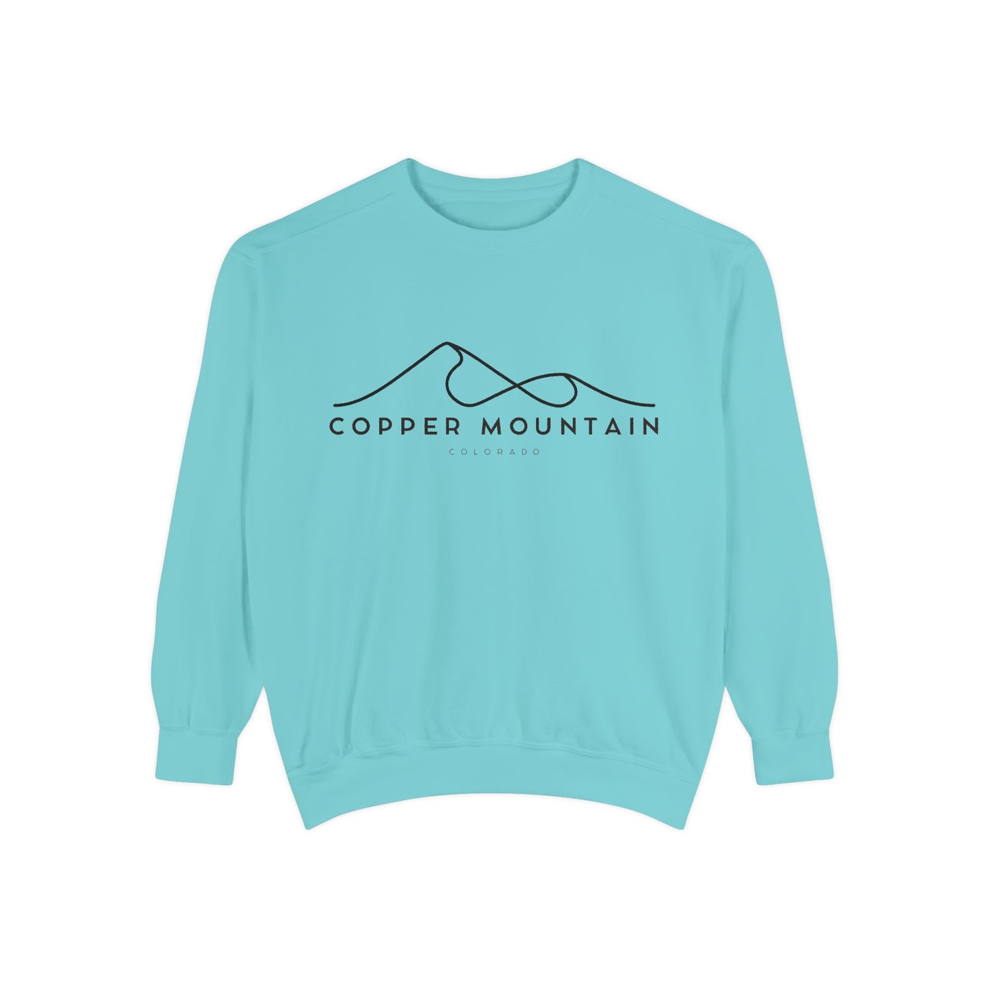 Copper Mountain Chill Vibes Sweatshirt - Unisex Garment-Dyed Style, Perfect for Lounging