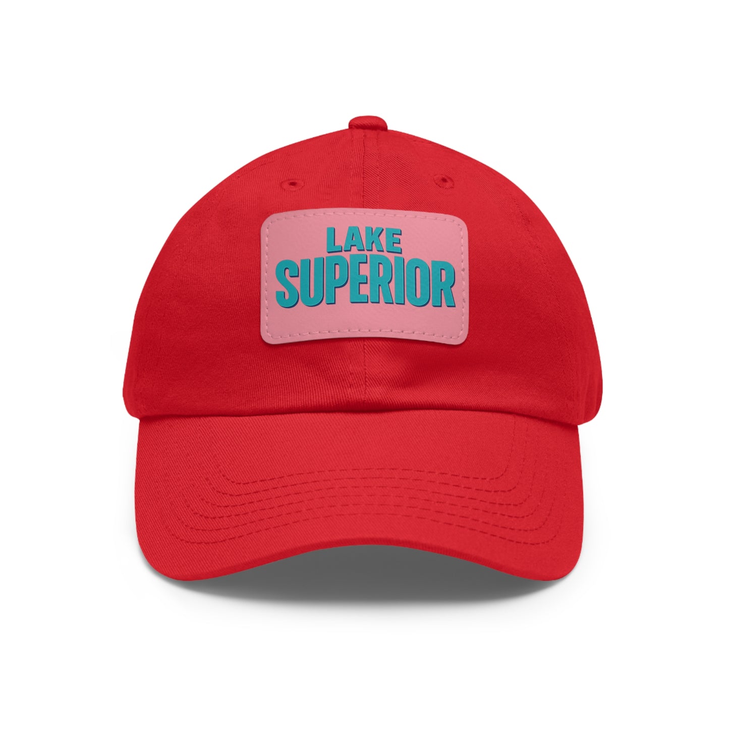 Lake Superior Dad Hat with Leather Patch (Rectangle)