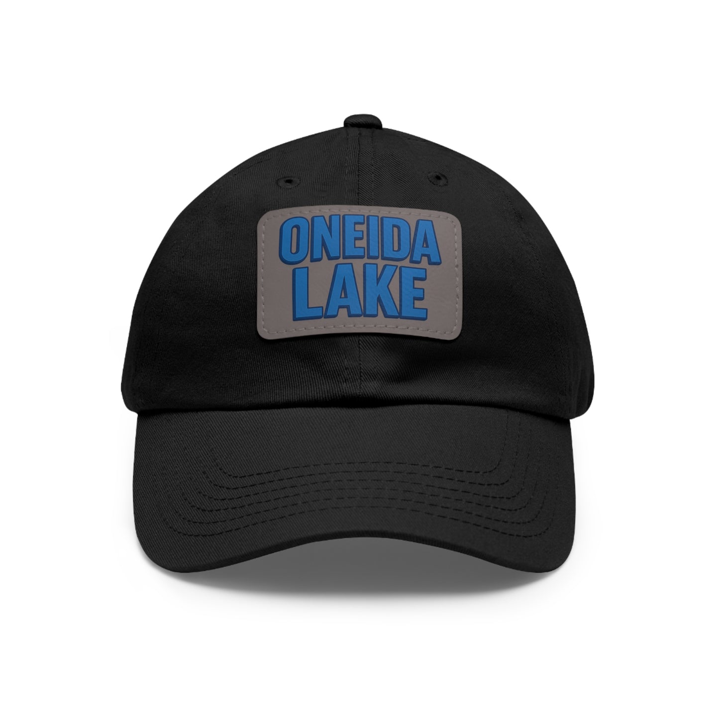 Oneida Lake Dad Hat with Leather Patch (Rectangle)