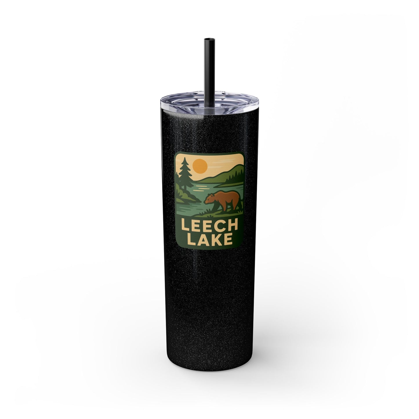 Leech Lake Skinny Tumbler - 20oz Travel Mug, Eco-Friendly Drinkware for Adventurers, Ideal for Camping, Picnics, and Daily Hydration