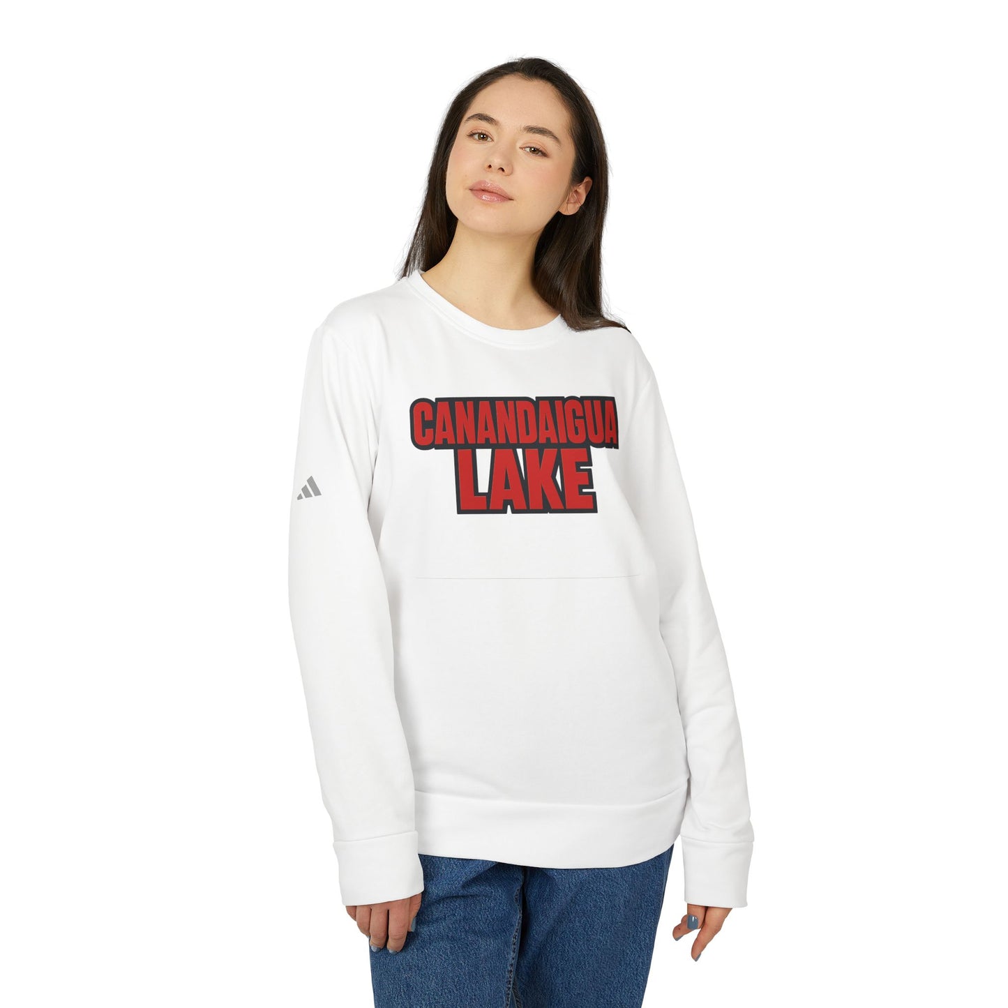 Canandaigua Lake Adidas Unisex Fleece Crewneck Sweatshirt
