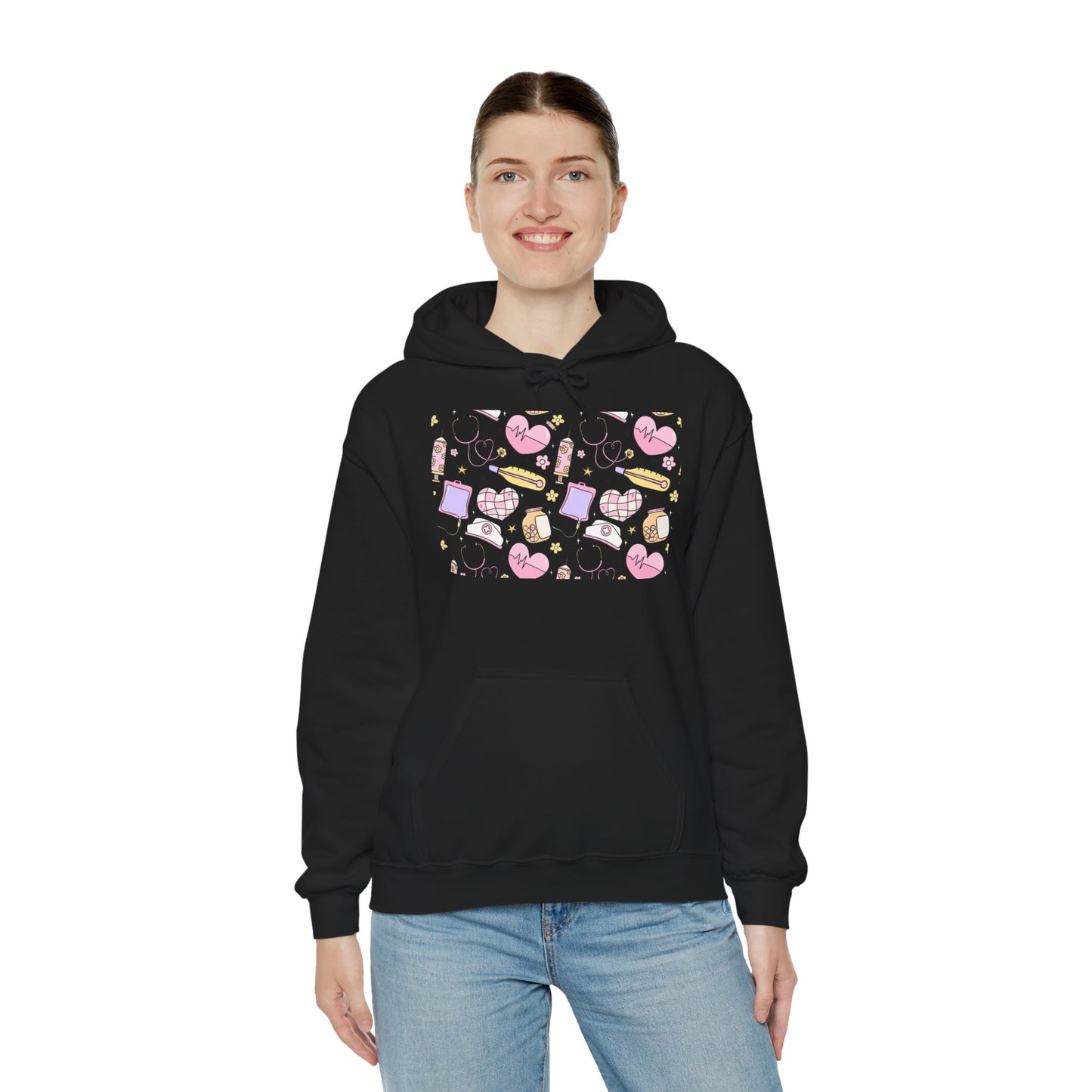 Nurse Cute Foodie Graphic Sweatshirt, Cozy Food Lover Pullover, Trendy Unisex Hoodie, Gift for Foodies, Cute Casual Wear
