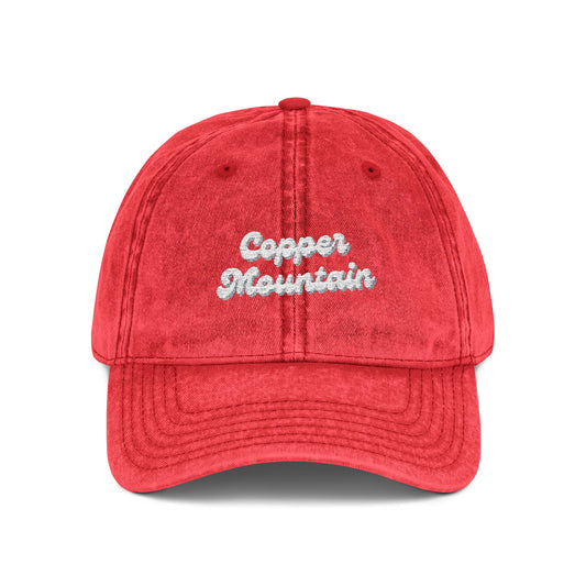 Copper Mountain Vintage Embroidered Cap, Stylish Baseball Hat, Trendy Sun Hat, Gifts for Him/Her, Casual Outdoor Accessory
