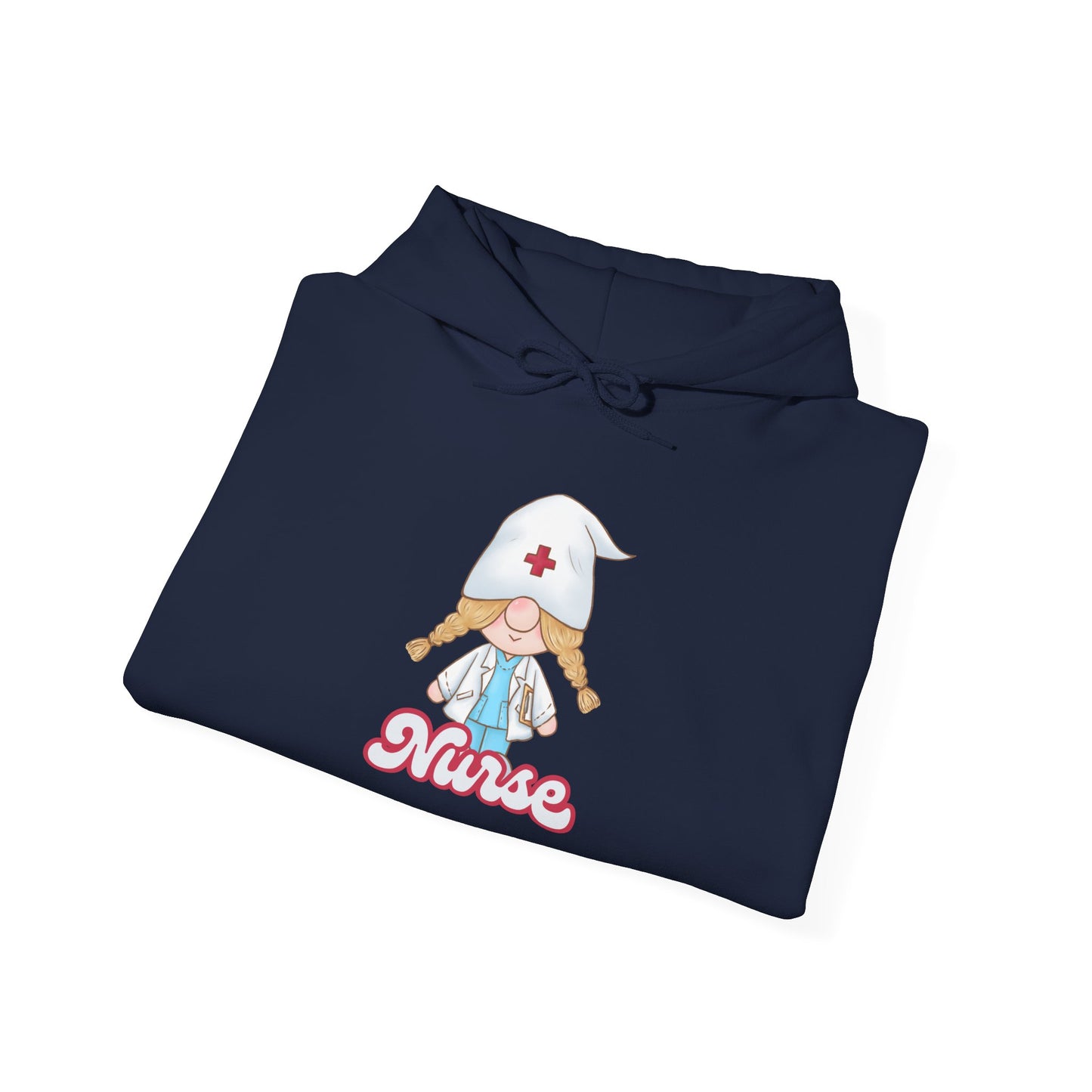 Nurse Cartoon Hoodie - Cozy Unisex Sweatshirt, Gift for Healthcare Workers, Nursing Student Apparel, Medical Profession Hoodie