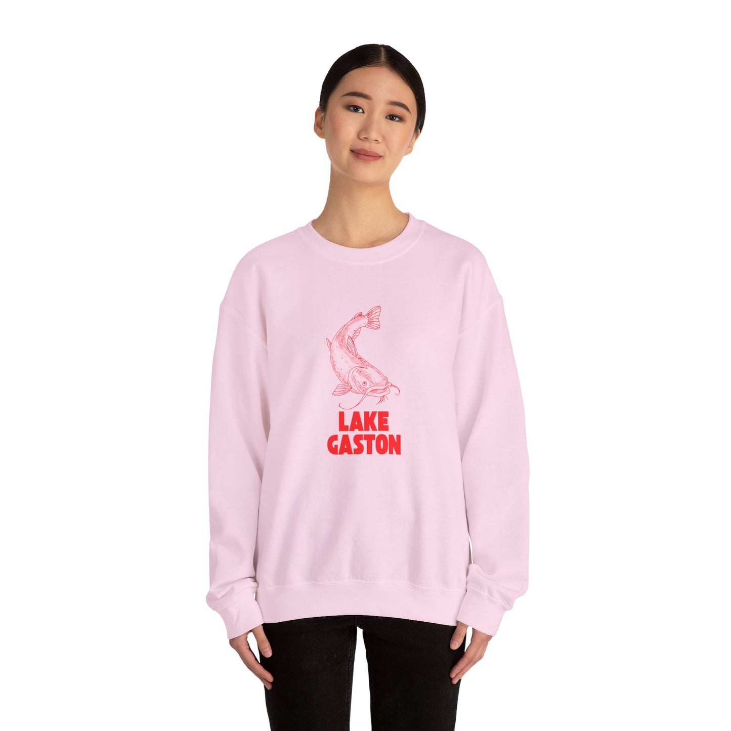 Lake Gaston Fishing Sweatshirt, Cozy Crewneck, Perfect for Outdoorsy Lovers, Casual Wear, Gift for Nature Enthusiasts, Lake Life Apparel