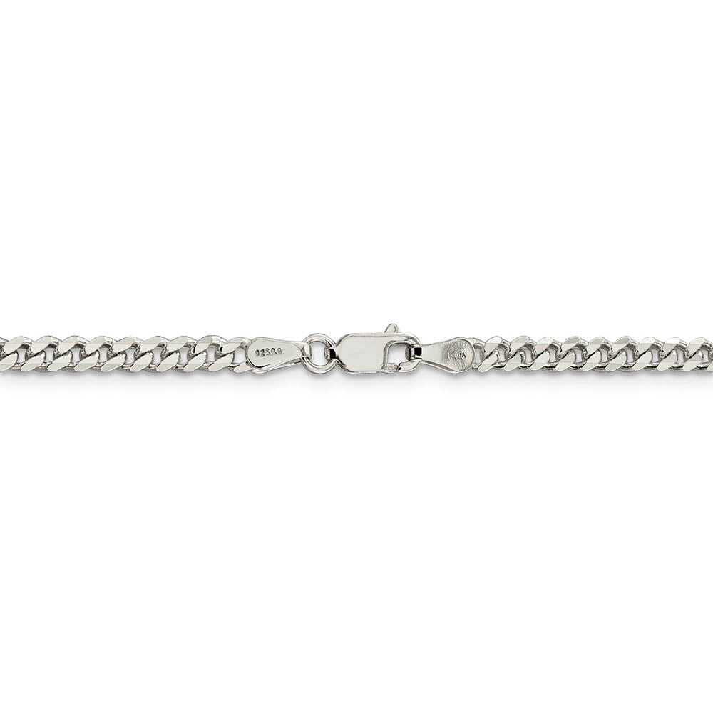 3.5mm Sterling Silver Solid Classic Curb Chain Necklace