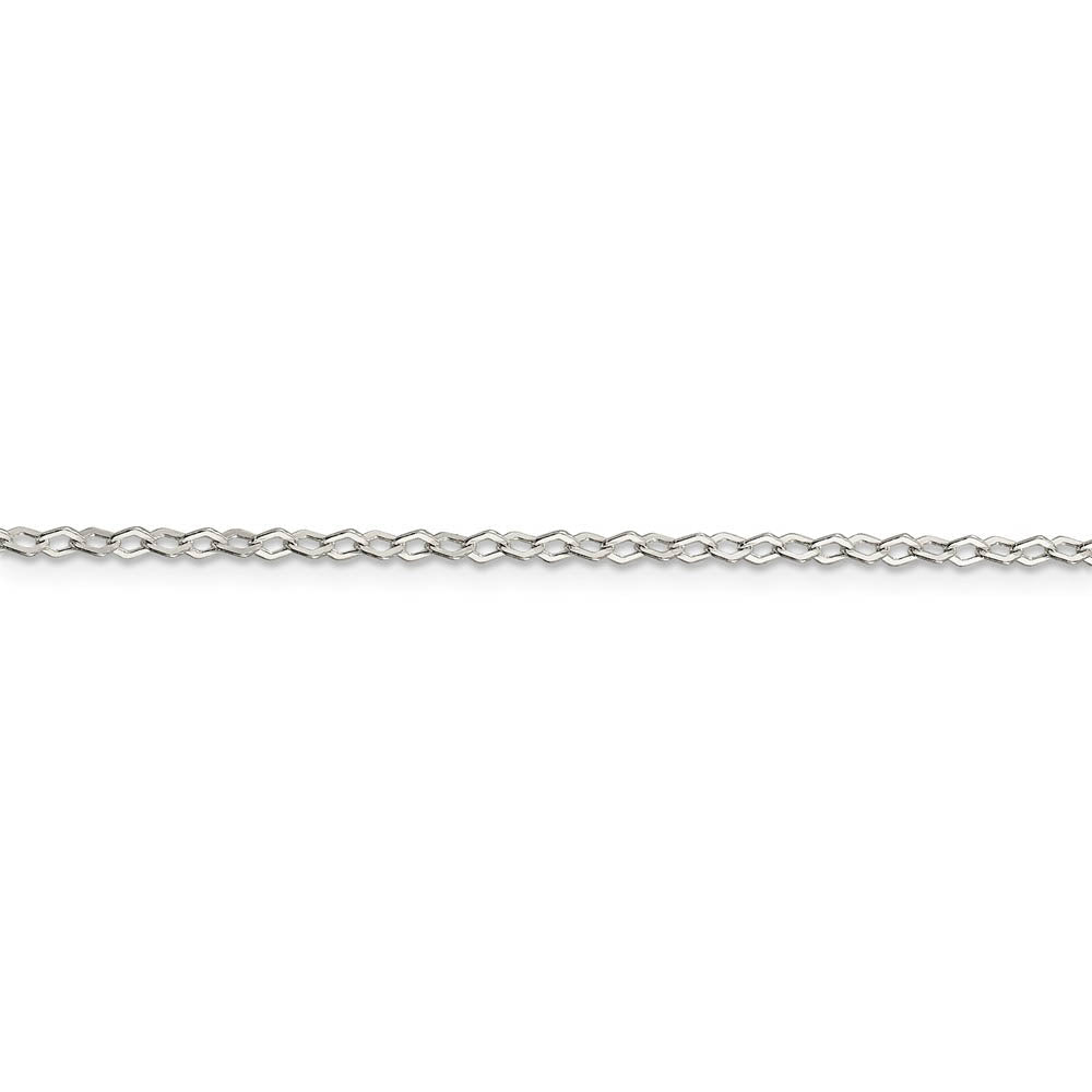 2.25mm Sterling Silver, Fancy Pendant Chain Necklace, 20 Inch