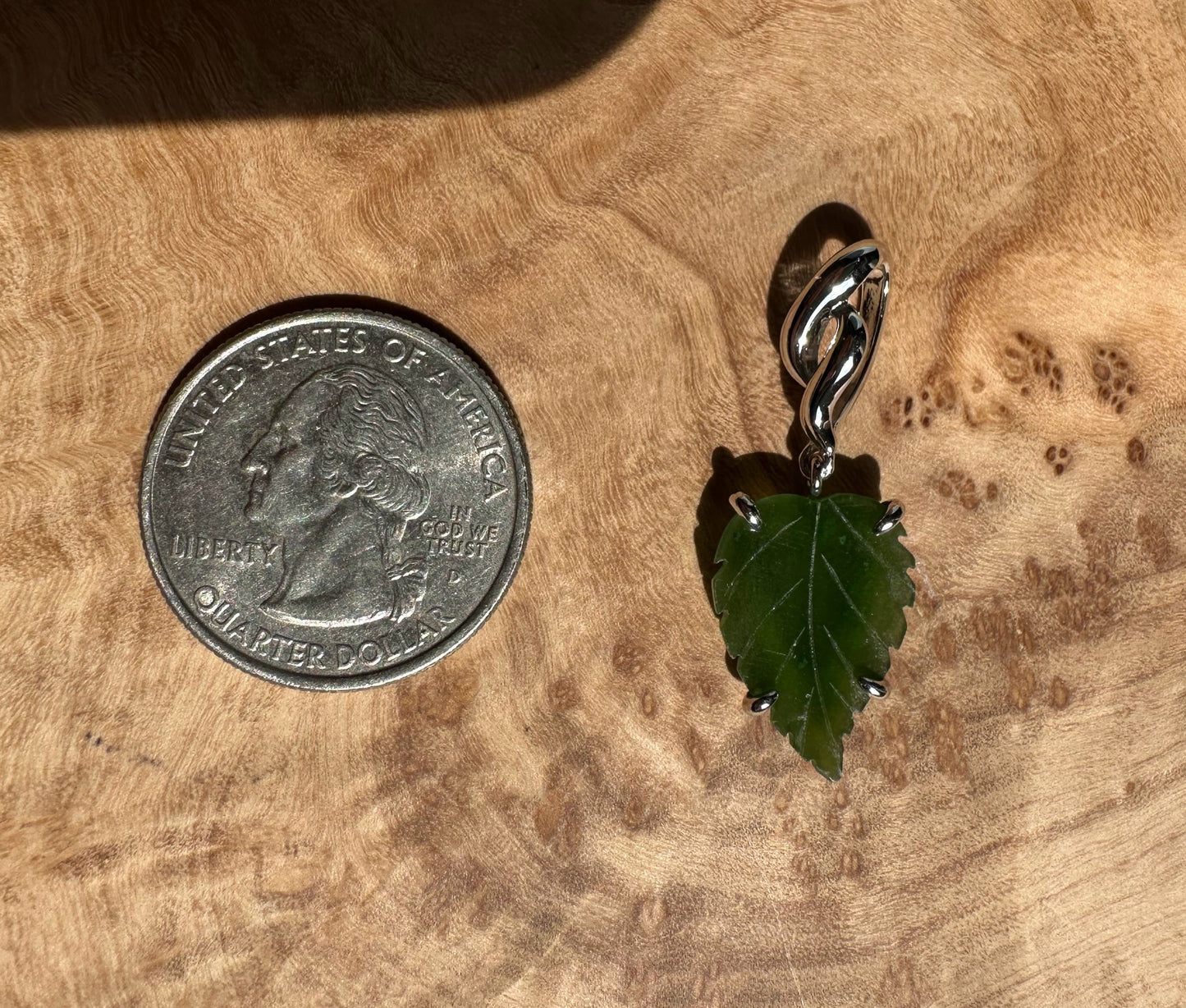 Silver Leaf Pendant, 5816