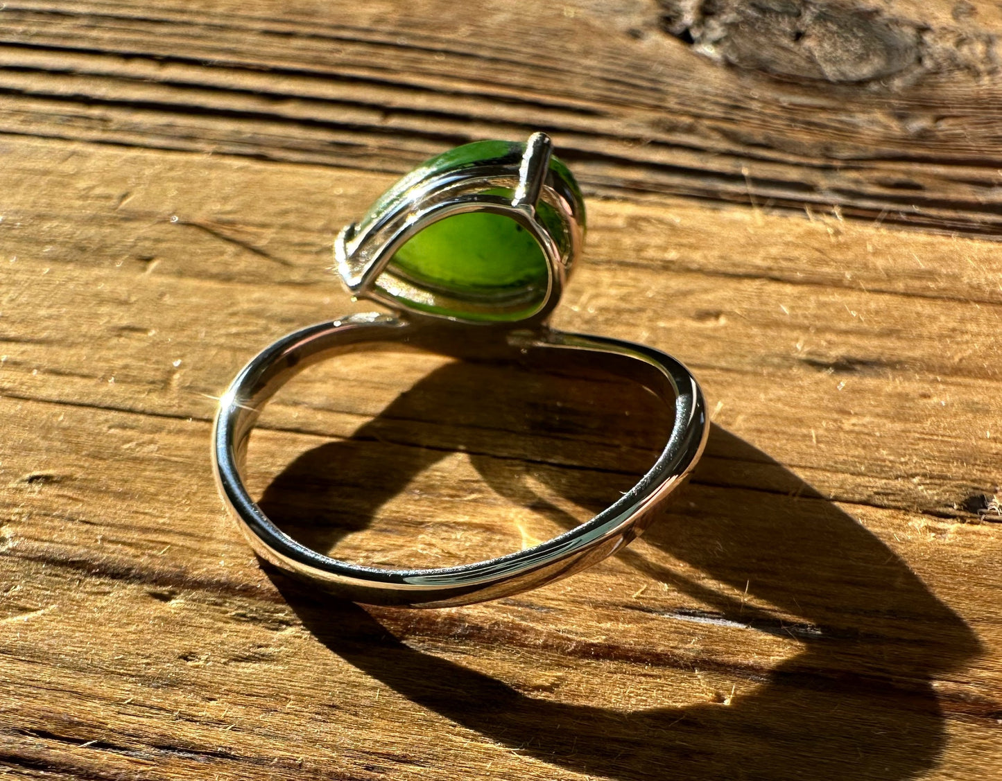 Canadian Jade and Silver Ring (sizes 5-10)