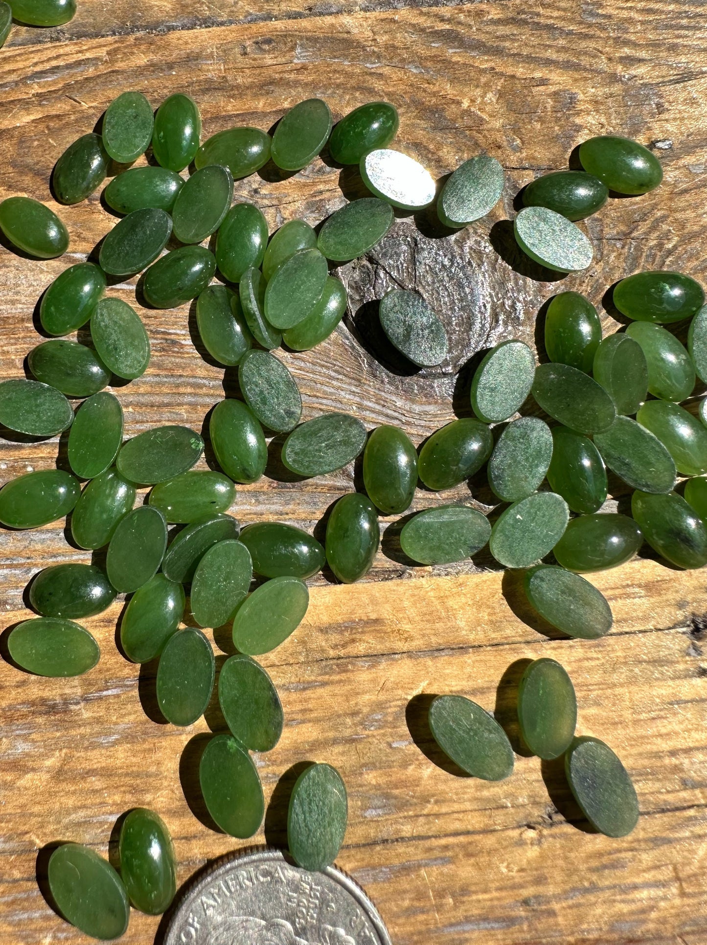 Canadian Nephrite Jade Oval Cabochon 10x6mm