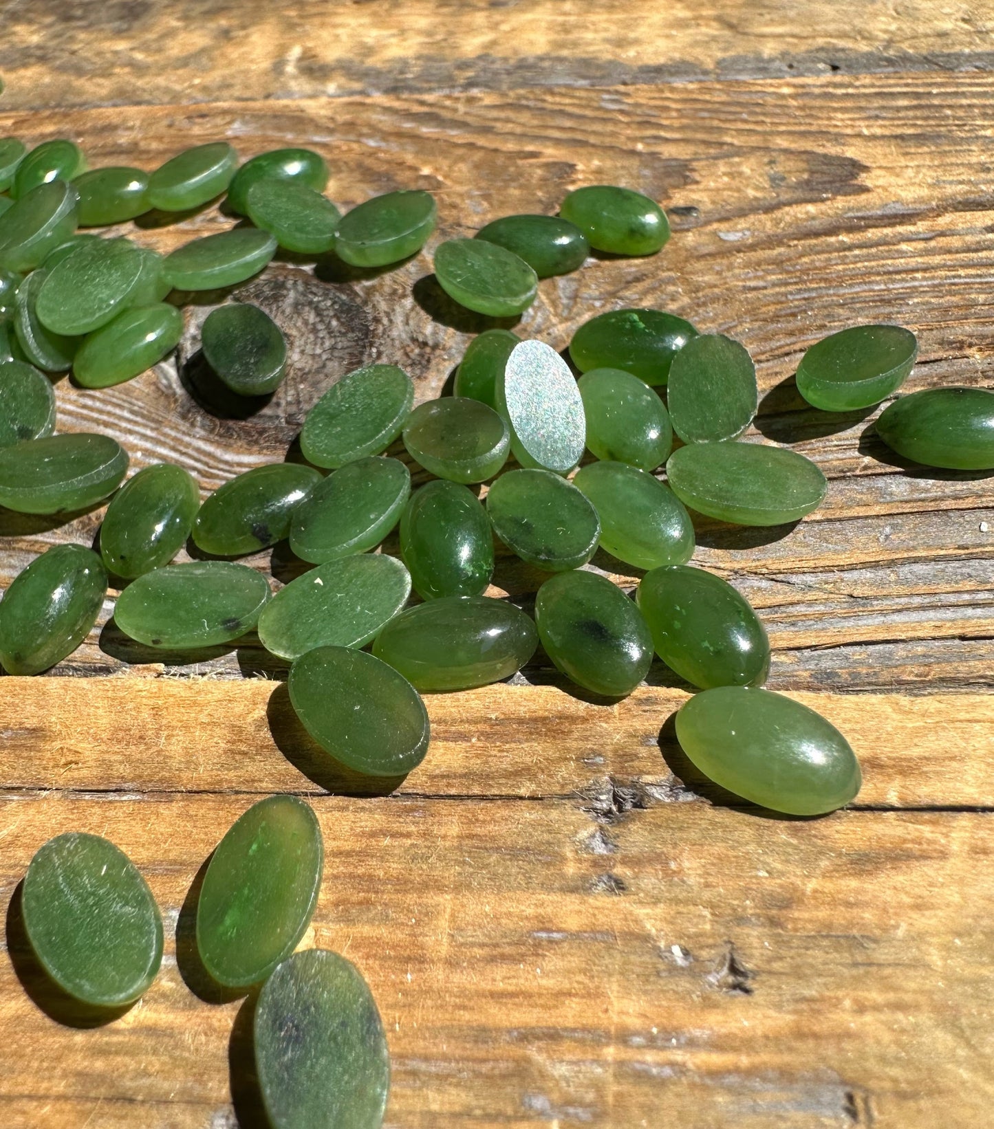 Canadian Nephrite Jade Oval Cabochon 10x6mm