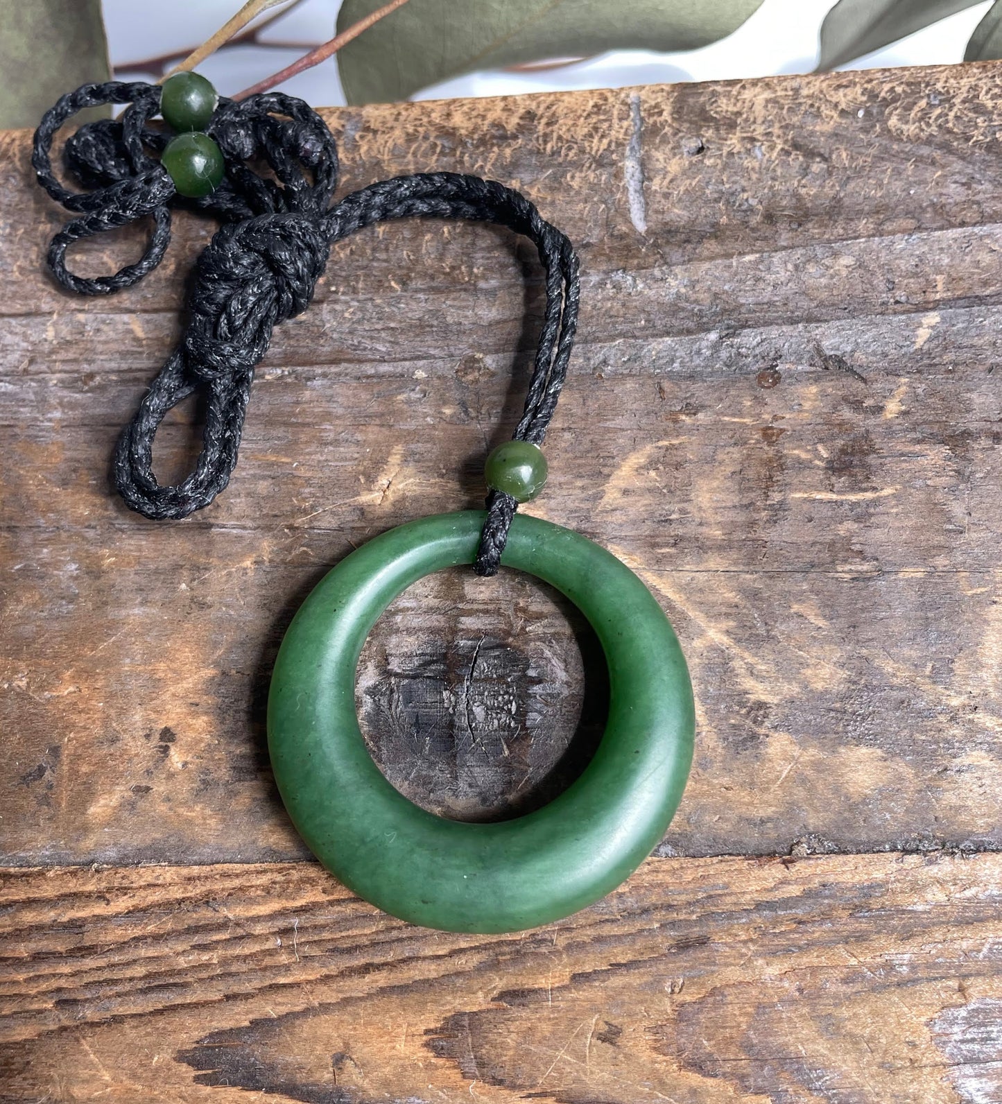 Round Jade Pendant, 37.5mm