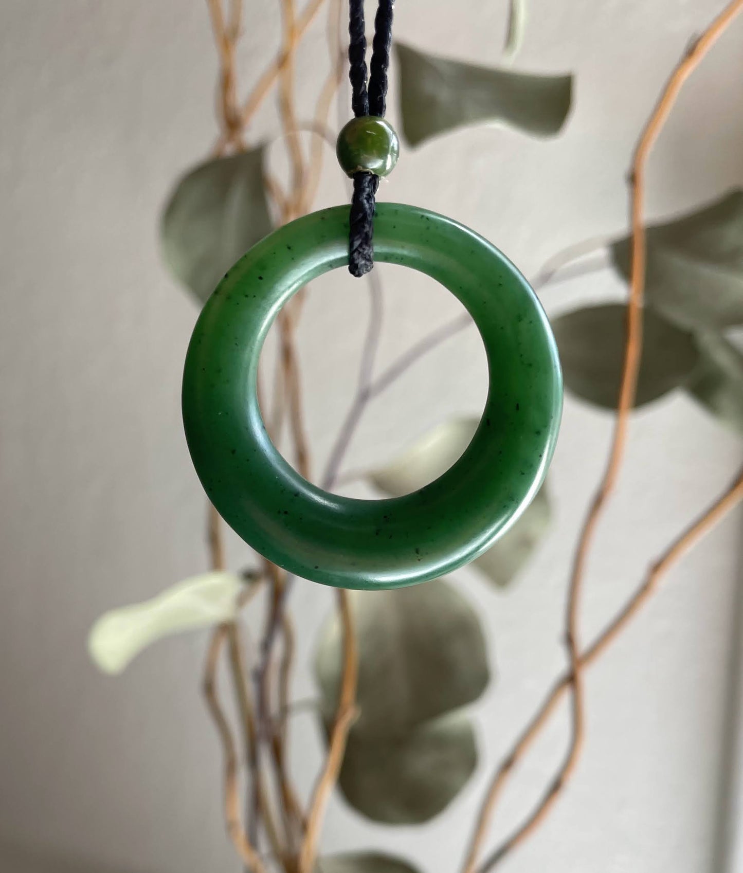 Round Jade Pendant, 37.5mm