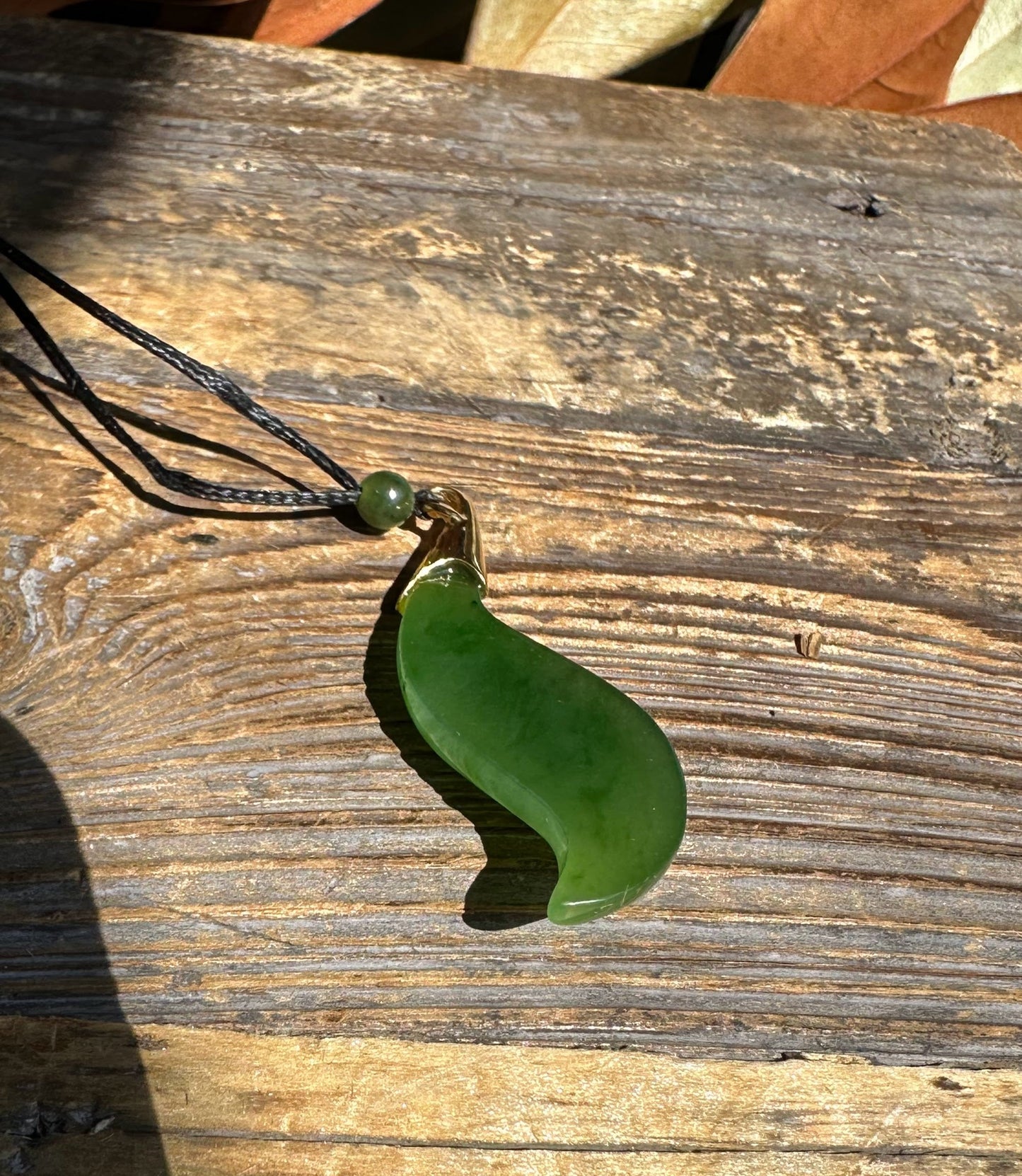 Canadian Nephrite Jade Pendant, 40mm