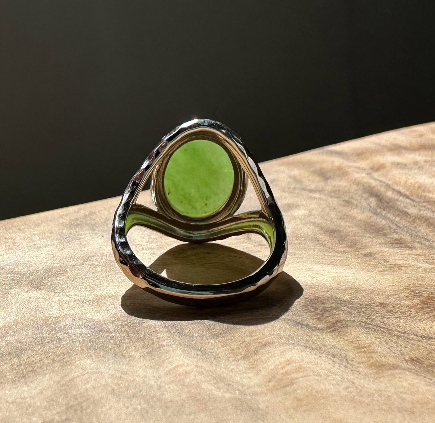 Canadian Jade and Silver Ring (sizes 6-9)