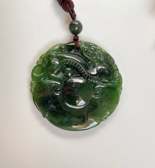 Double Sided Dragon Pendant, 50mm