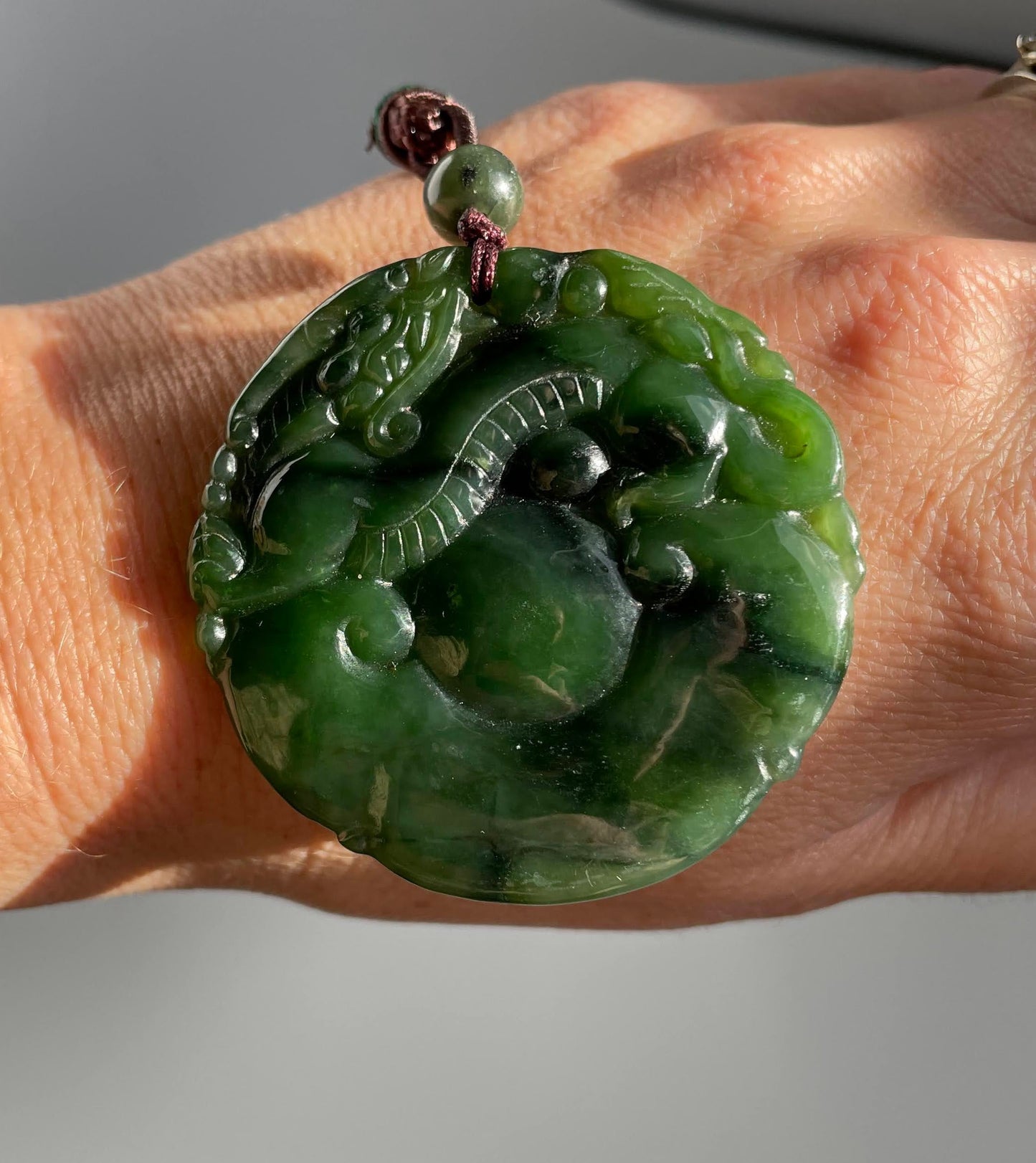 Double Sided Dragon Pendant, 50mm