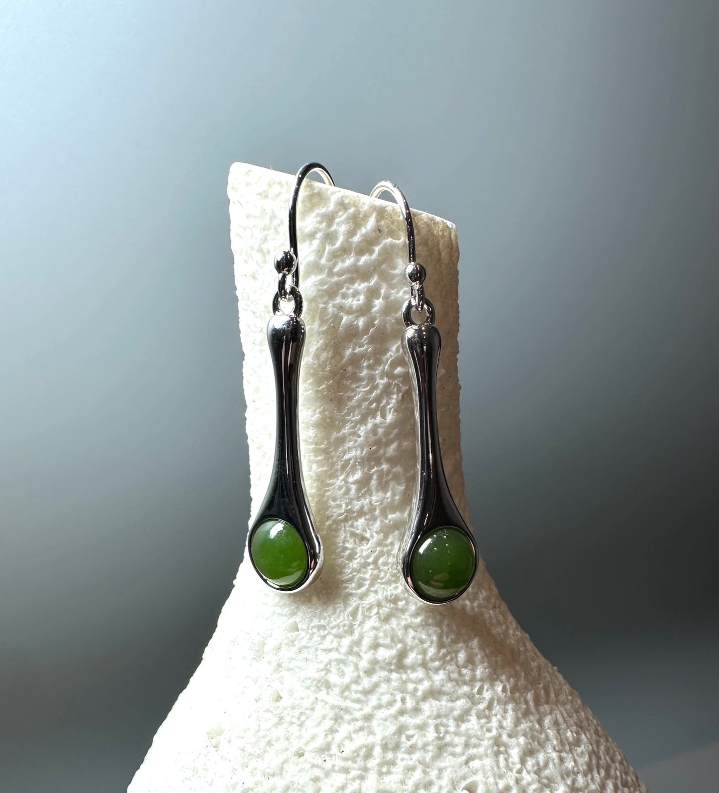 Silver Drop Earrings, 4874