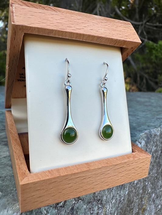 Silver Drop Earrings, 4874