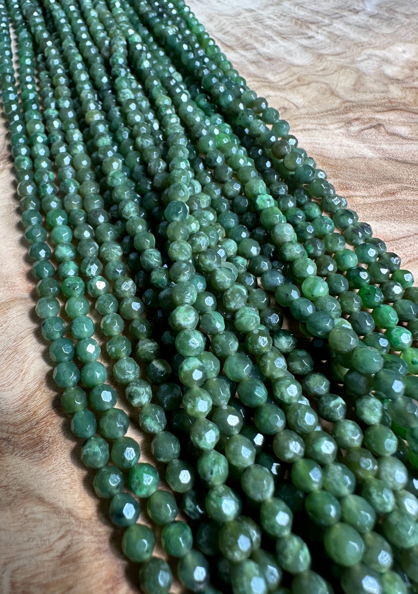 Low Grade Faceted 4mm unstrung beads
