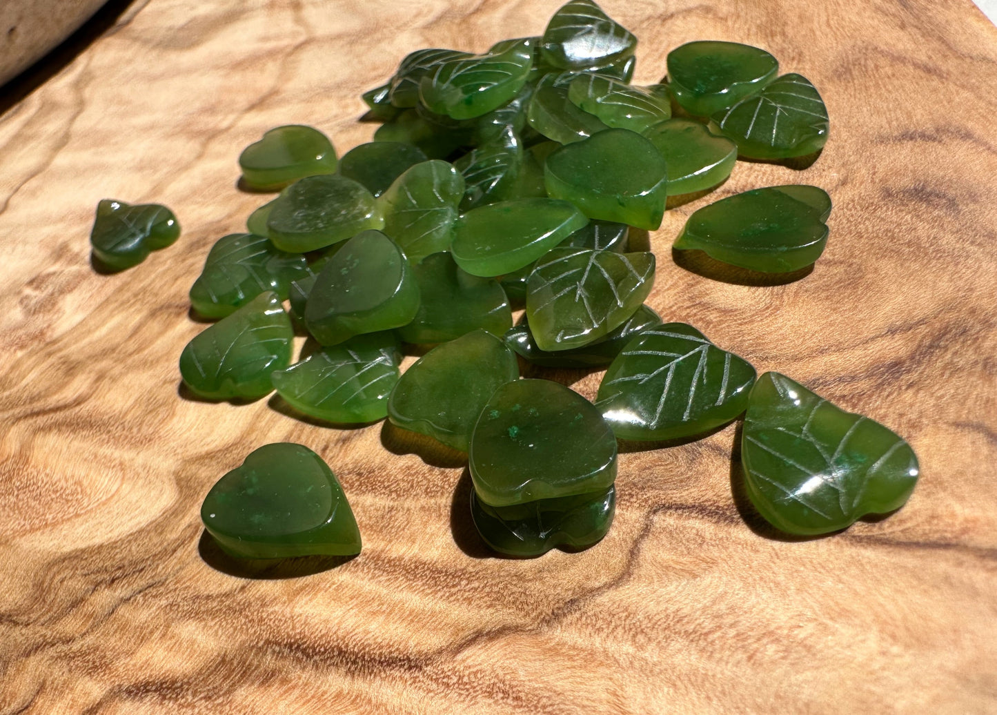 Canadian Jade Leaf 9x8mm