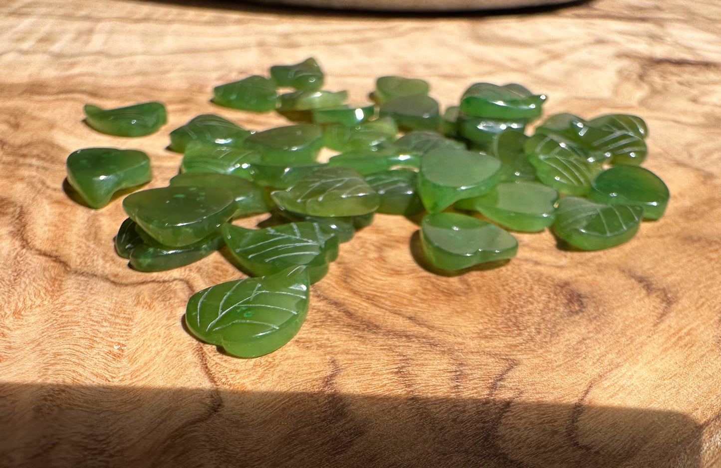 Canadian Jade Leaf 9x8mm