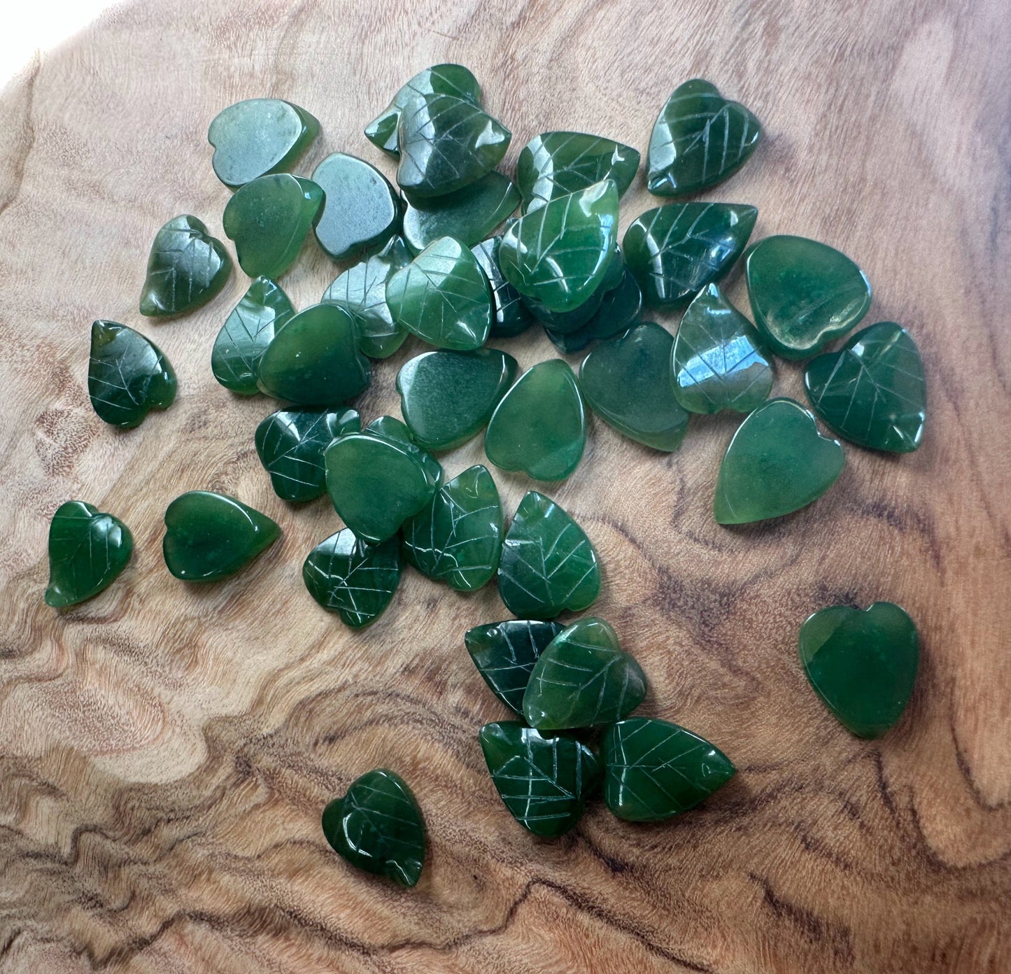 Canadian Jade Leaf 9x8mm