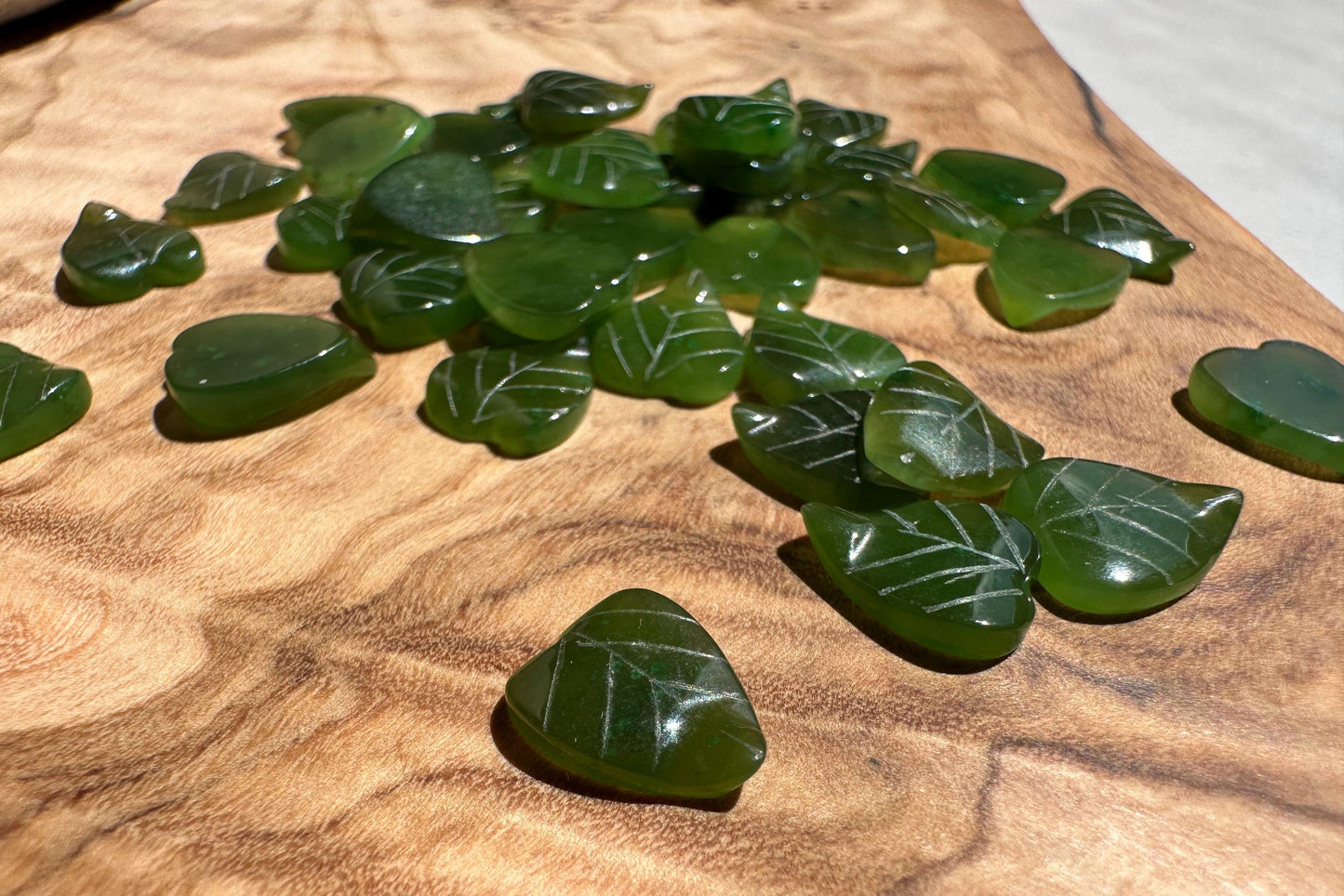 Canadian Jade Leaf 9x8mm