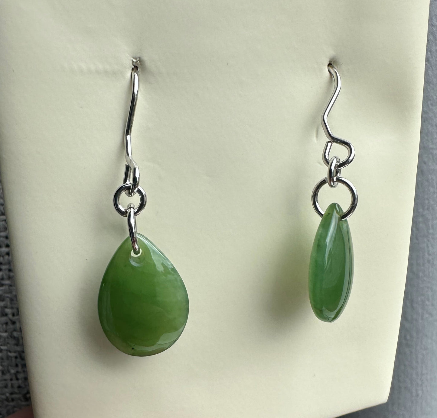 Canadian Jade Earrings, 10x14mm