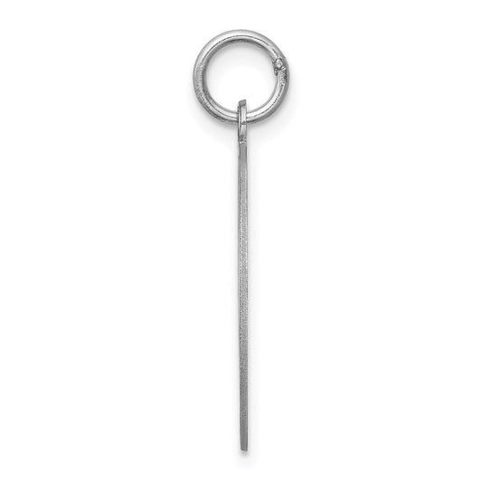 Sterling Silver Laser Etched Brittany Spaniel Dog Pendant, 19mm