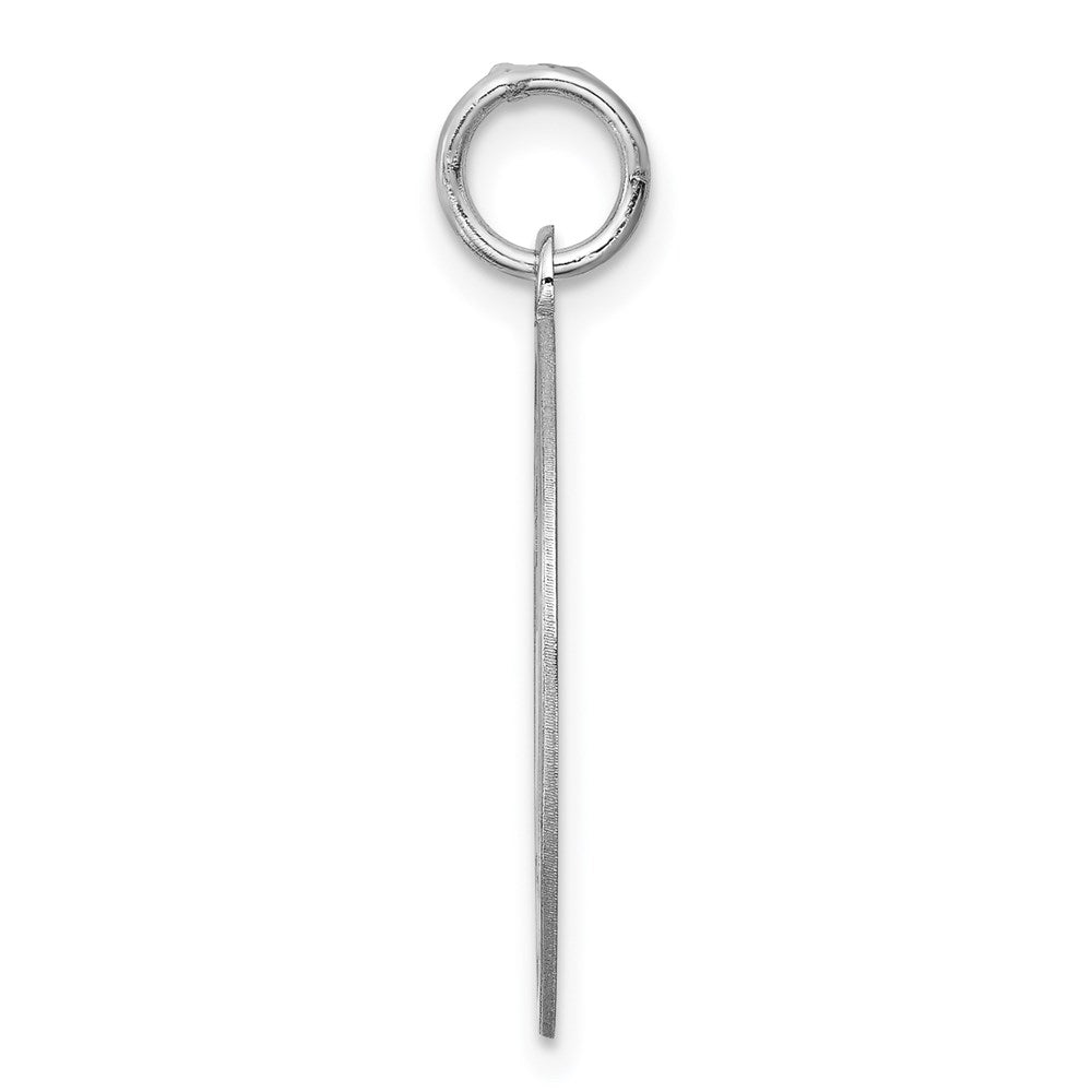 Sterling Silver Laser Etched Siberian Husky Dog Pendant, 19mm