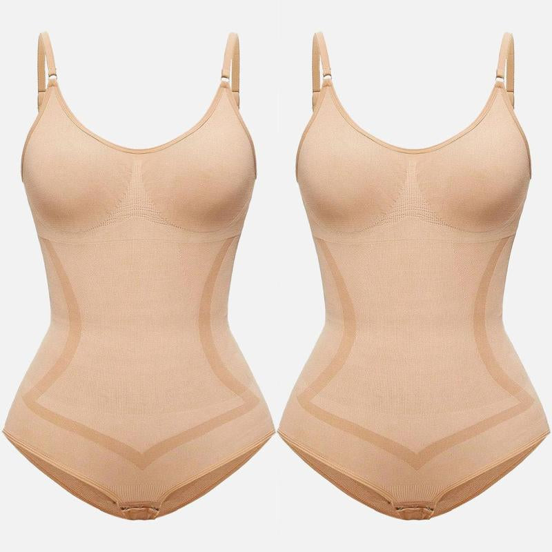 VVL Fallfreshness Women'S Seamless round Neck Shapewear Basic Comfortable Sleeveless Tummy Control and Butt Lifting Shapewear for Daily