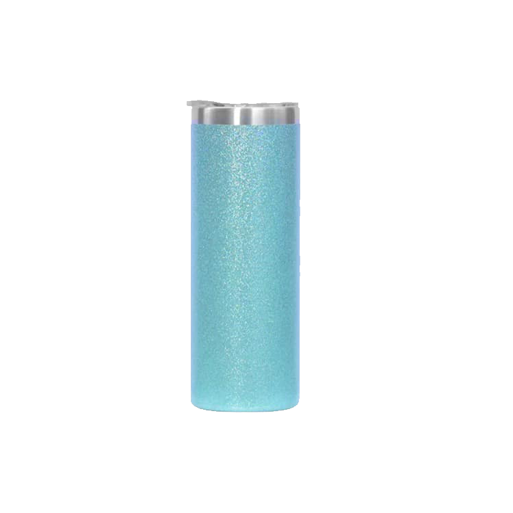 Glitter Tumblers 20oz in White, Silver, Blue