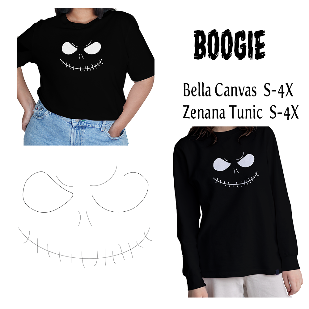 Glow in the Dark White Boogie in T-shirt or Tunic